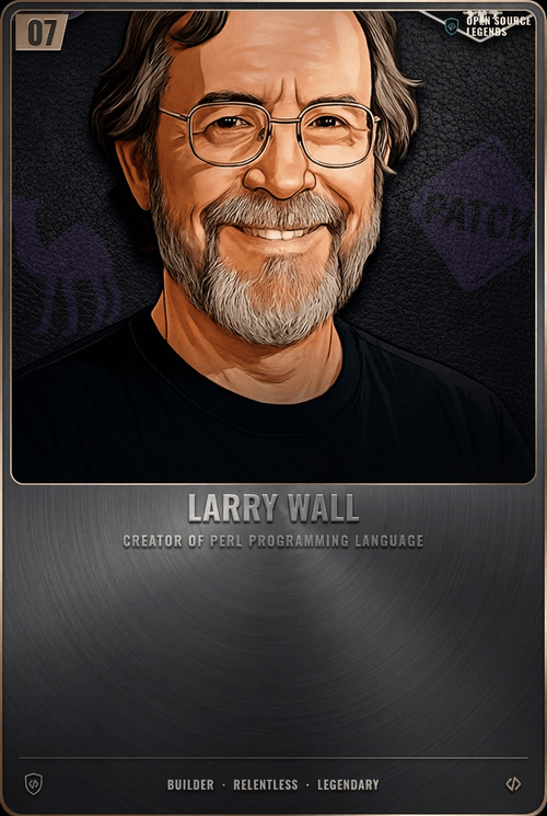 Larry Wall card front