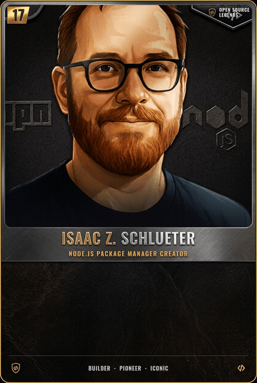 Isaac Z. Schlueter card front