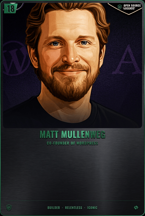 Matt Mullenweg card front