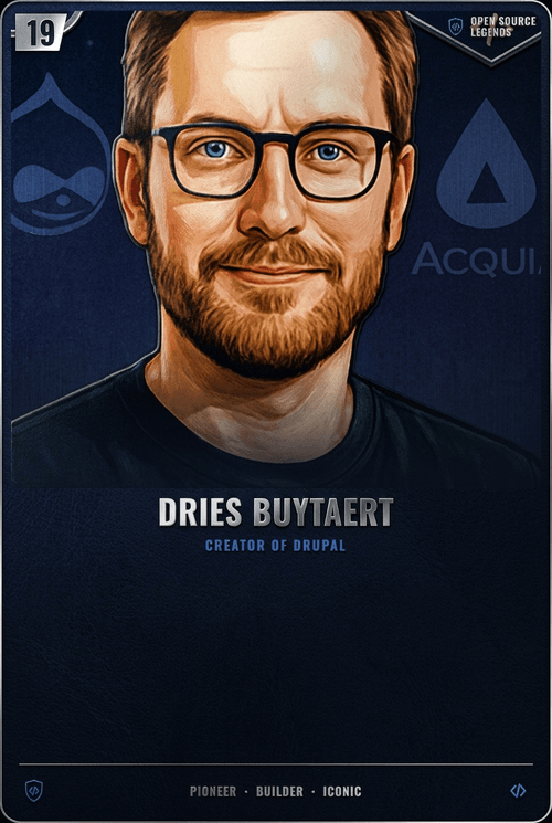 Dries Buytaert card front