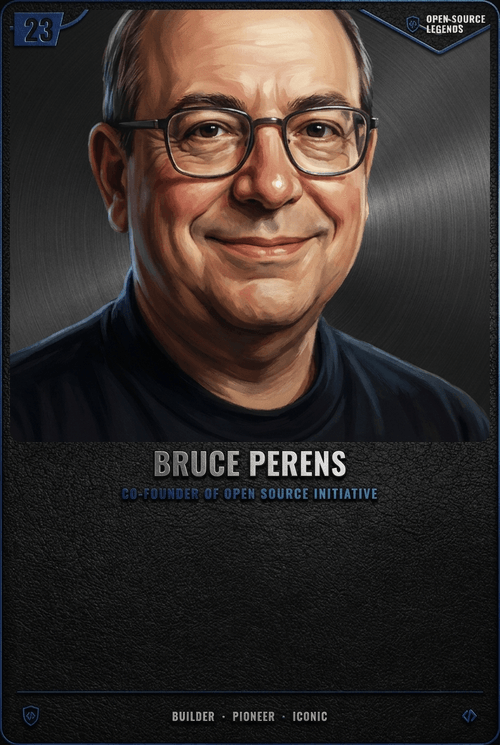 Bruce Perens card front
