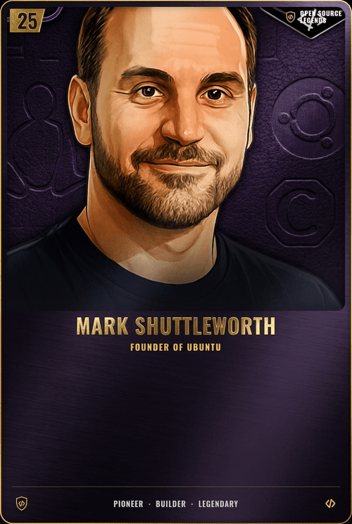 Mark Shuttleworth card front