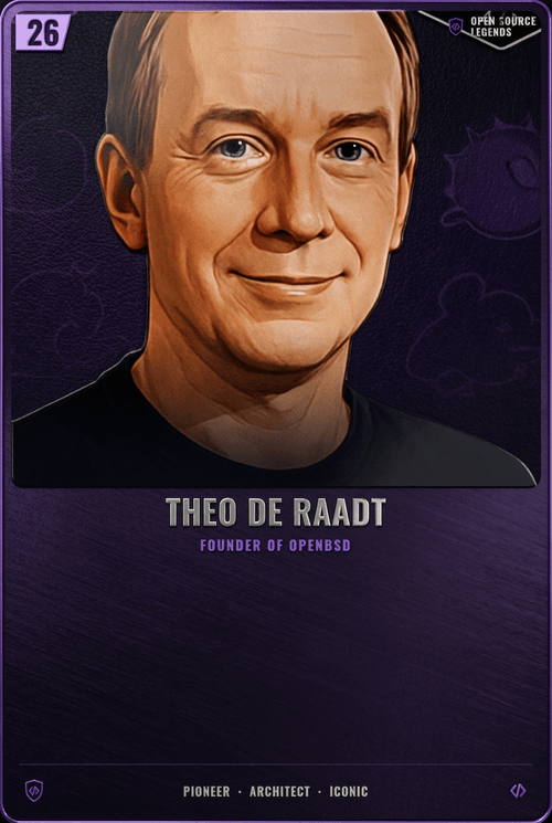 Theo de Raadt card front