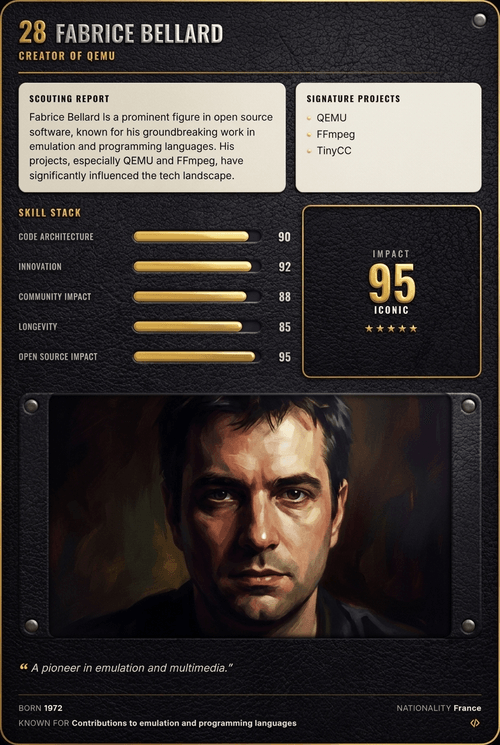 Fabrice Bellard card back