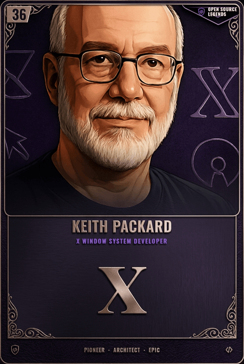 Keith Packard card front