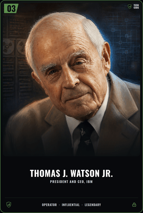 Thomas J. Watson Jr. card front