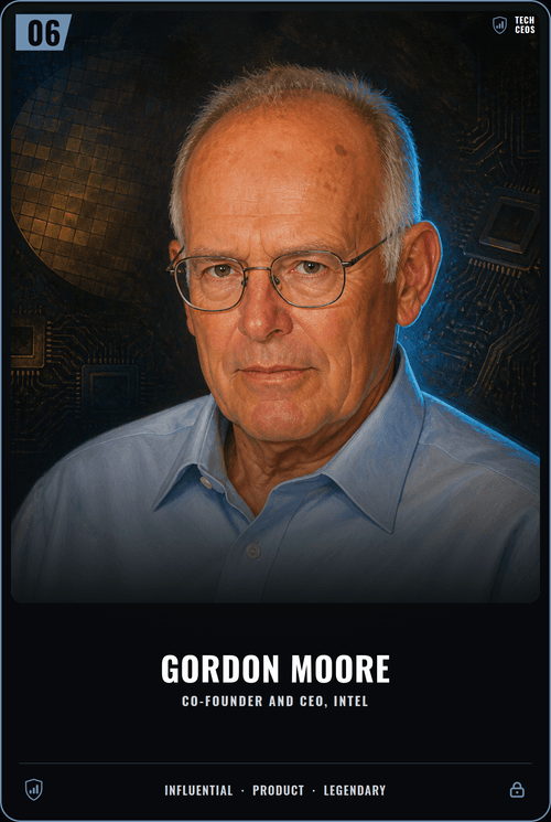 Gordon Moore card front
