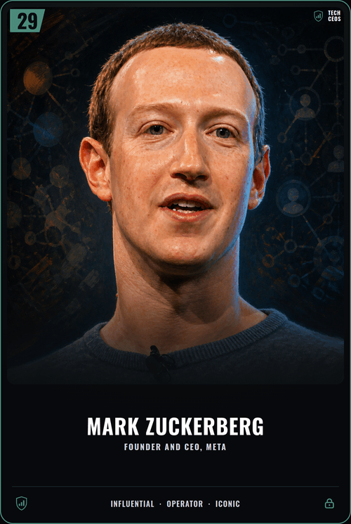 Mark Zuckerberg card front