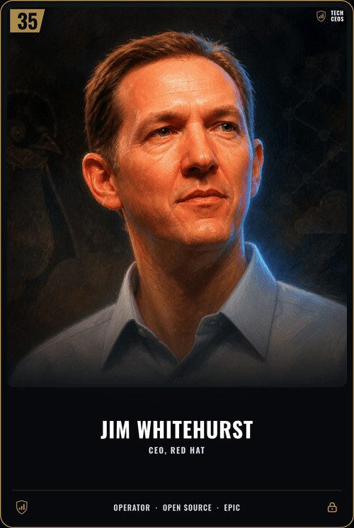 Jim Whitehurst card front
