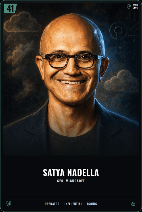 Satya Nadella card front
