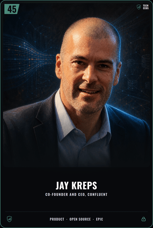Jay Kreps trading card, front