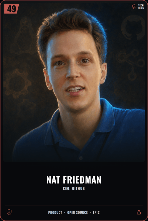 Nat Friedman card front