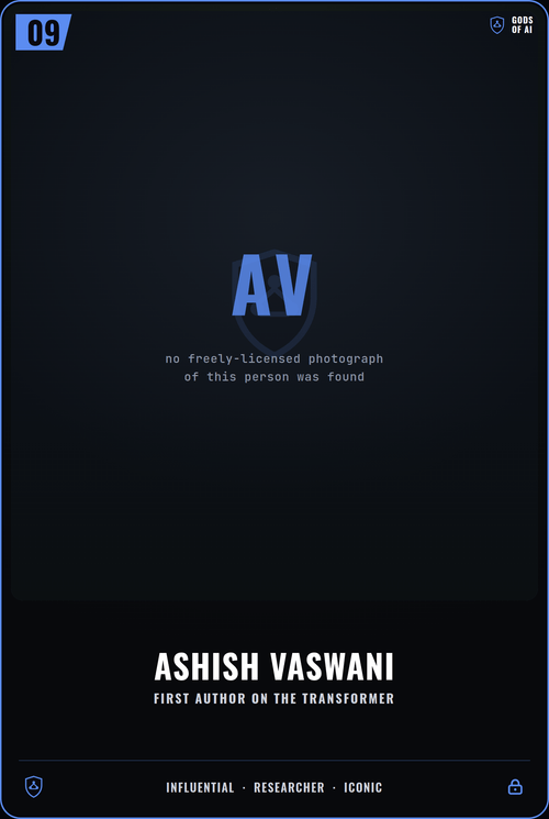 Ashish Vaswani card front