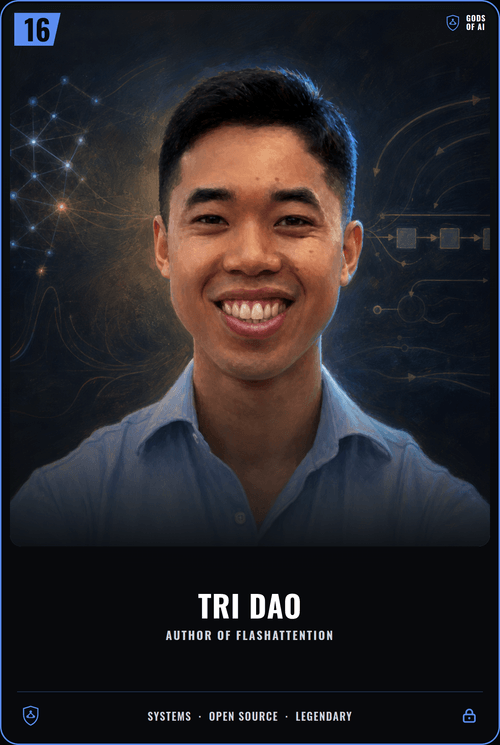 Tri Dao card front