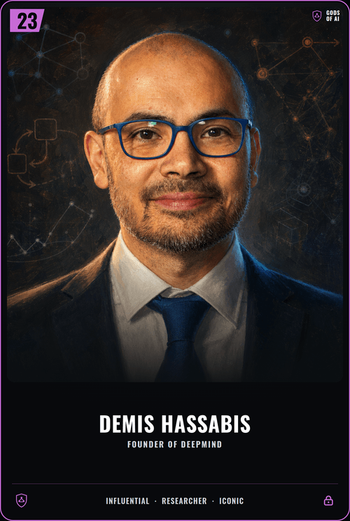 Demis Hassabis card front