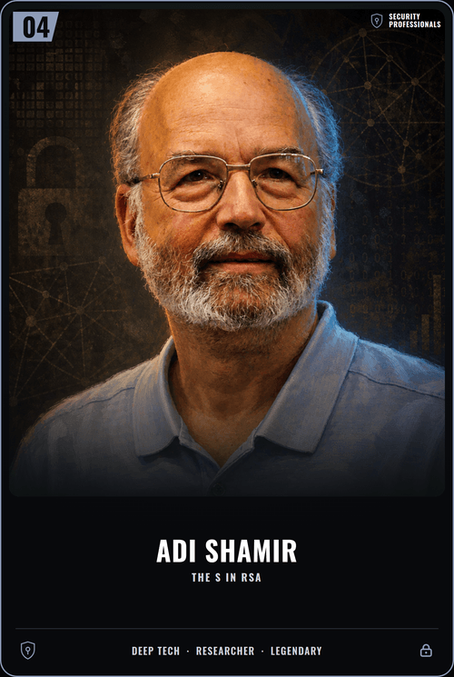 Adi Shamir card front