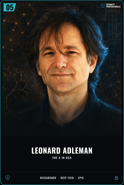 Leonard Adleman card front