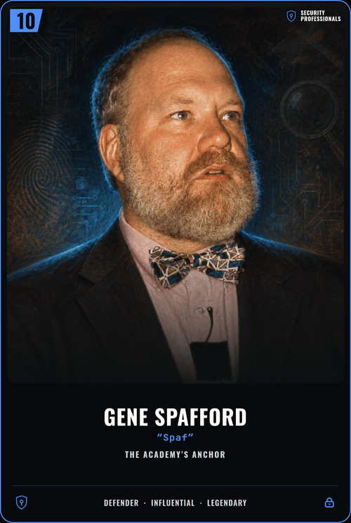 Gene Spafford card front