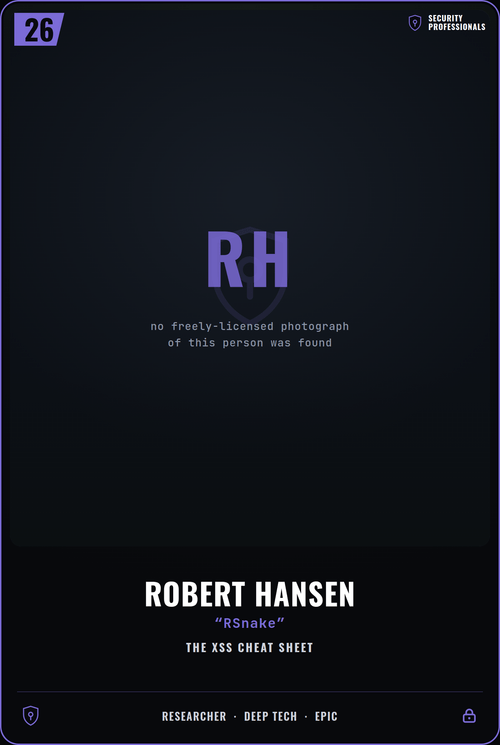 Robert Hansen card front