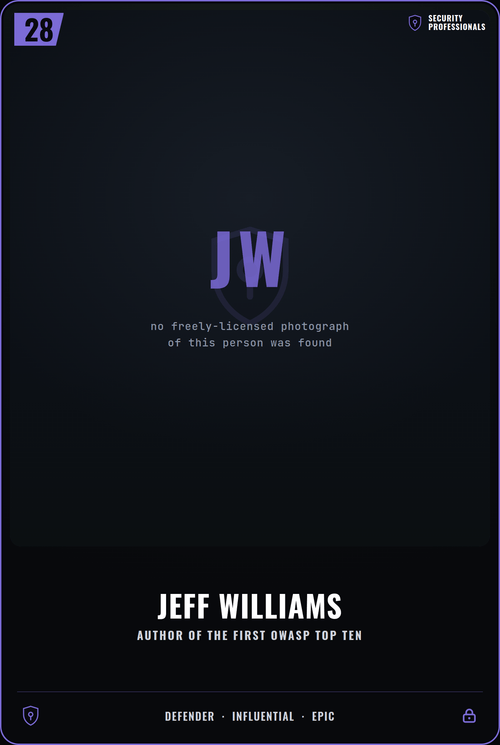 Jeff Williams card front