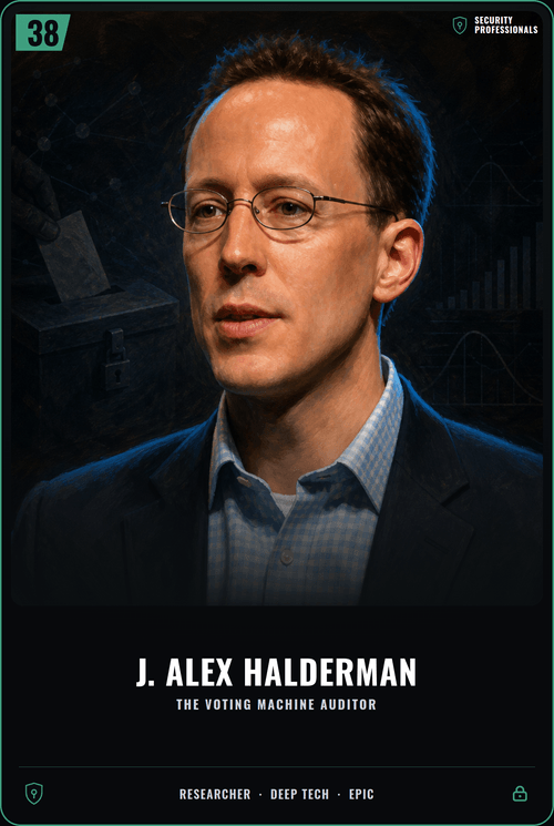 J. Alex Halderman card front