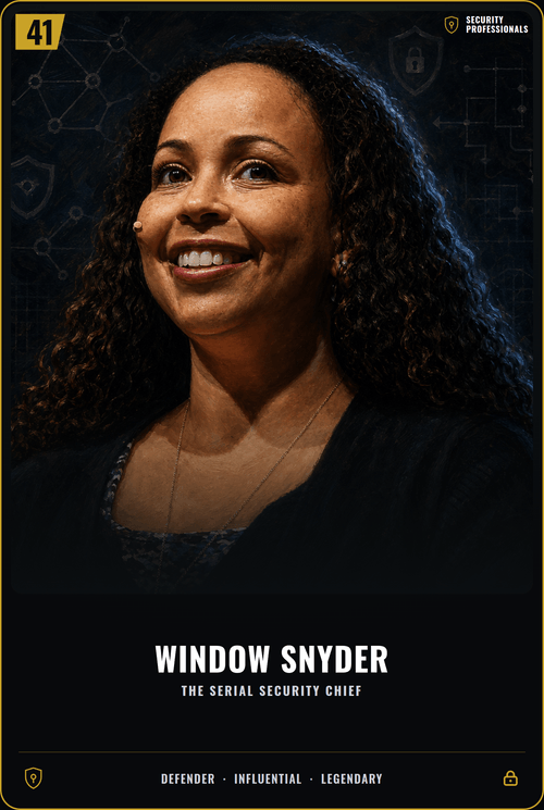 Window Snyder card front