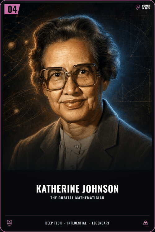 Katherine Johnson card front