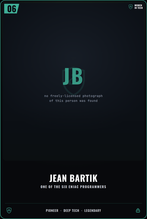 Jean Bartik card front