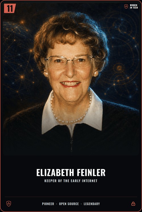 Elizabeth Feinler card front