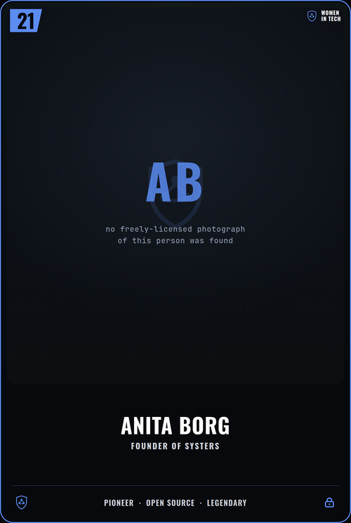Anita Borg card front