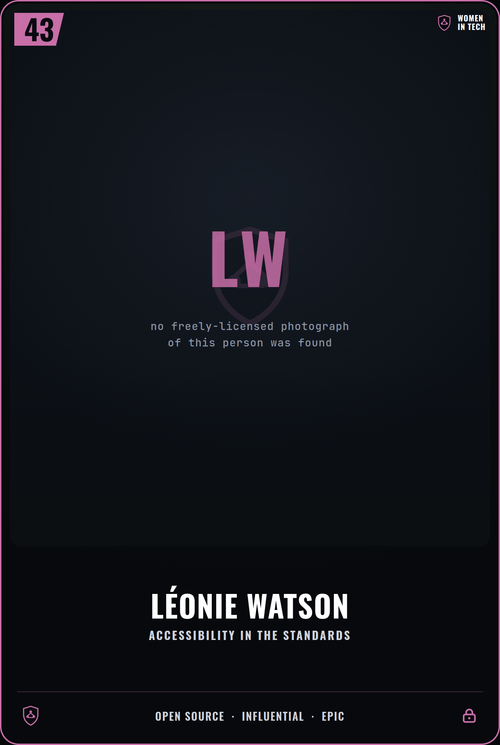 Léonie Watson card front