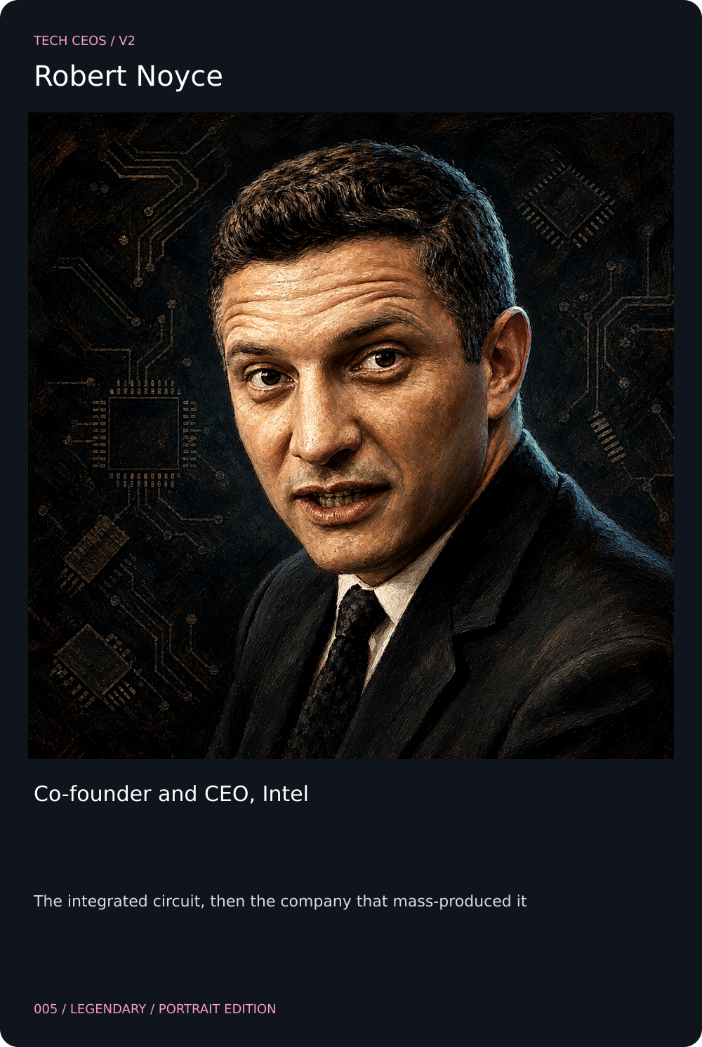 Robert Noyce card front