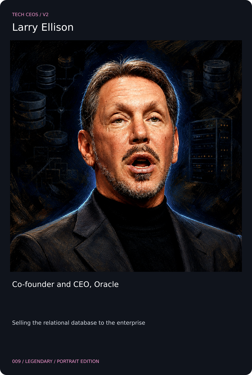 Larry Ellison card front