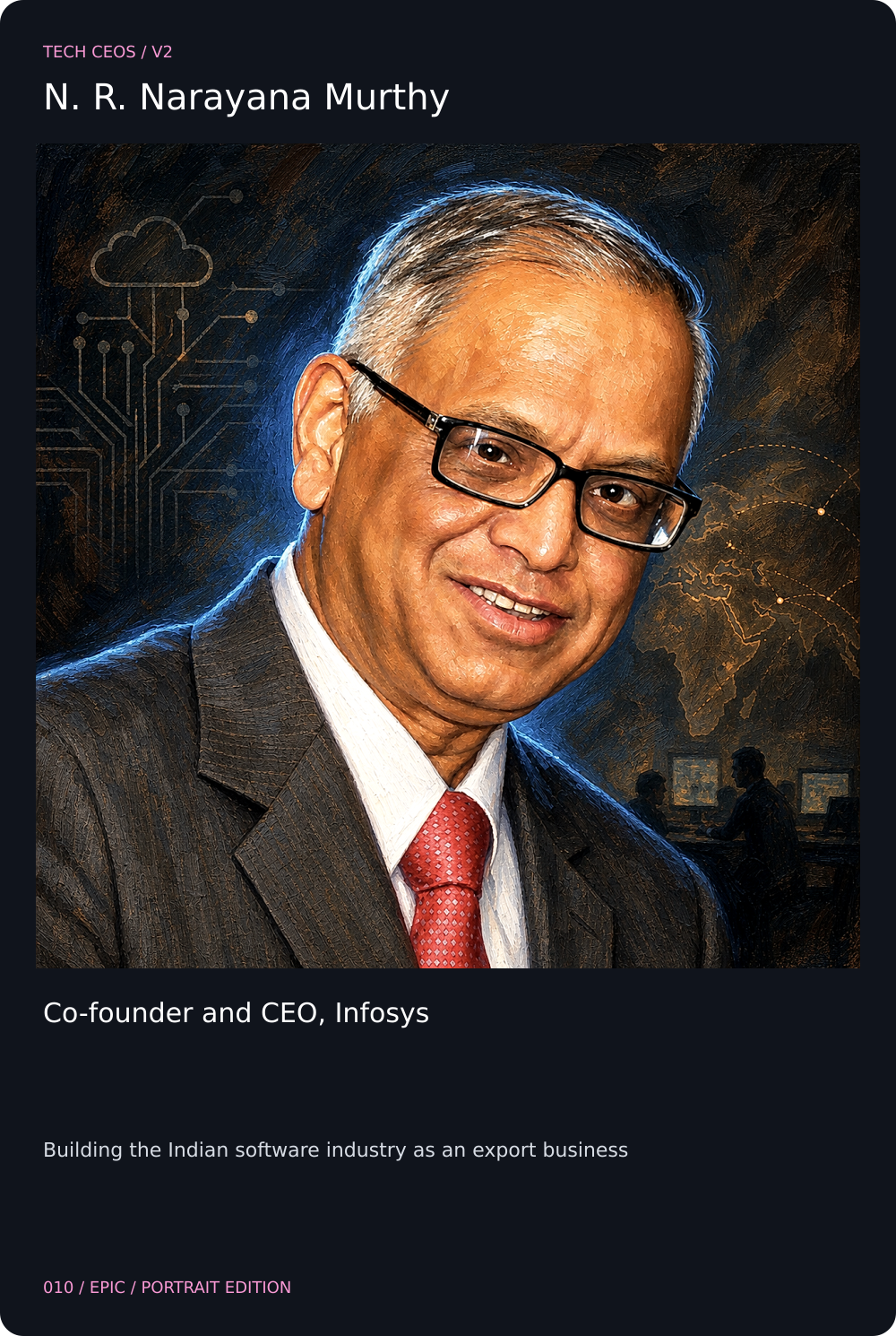 N. R. Narayana Murthy card front