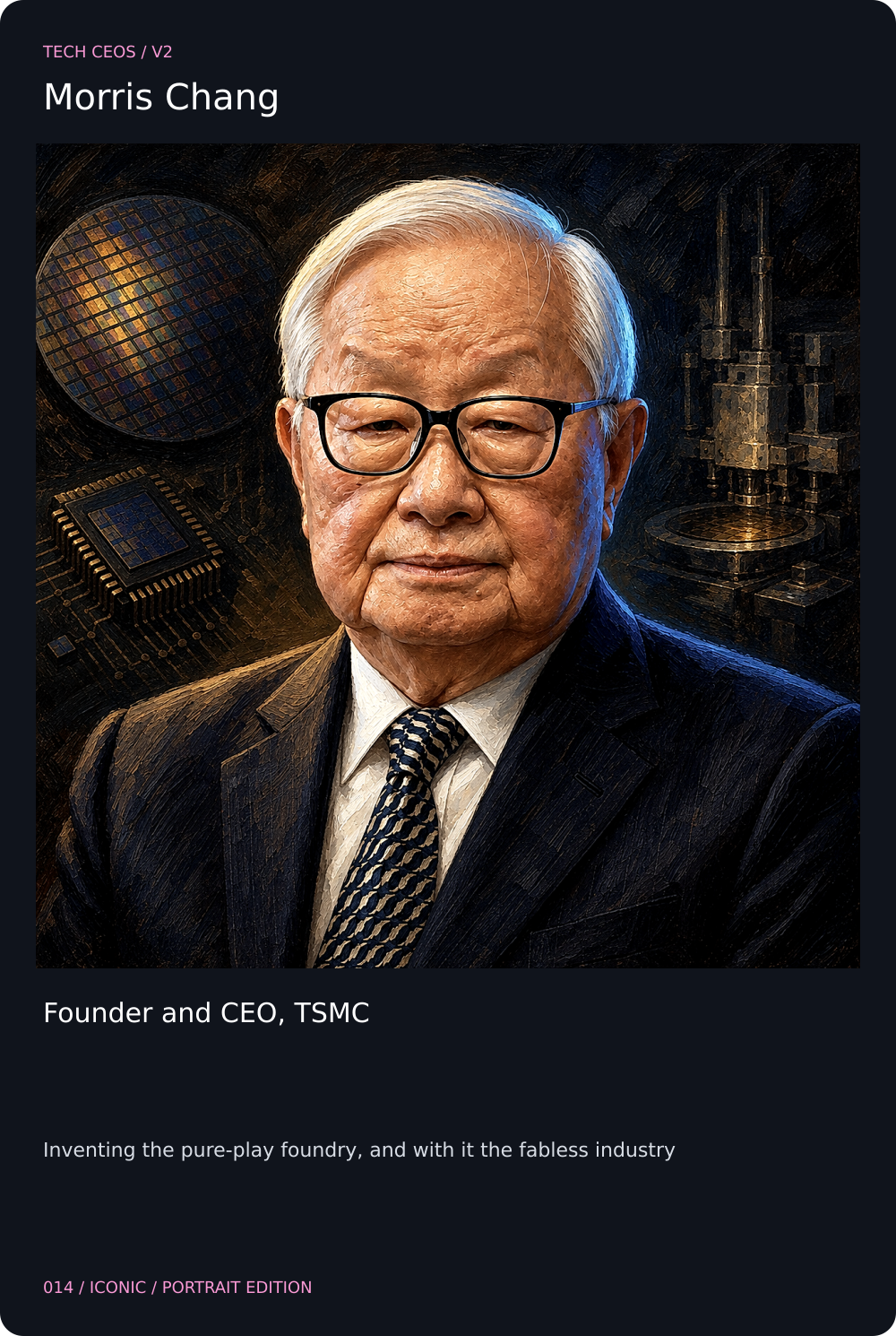 Morris Chang card front