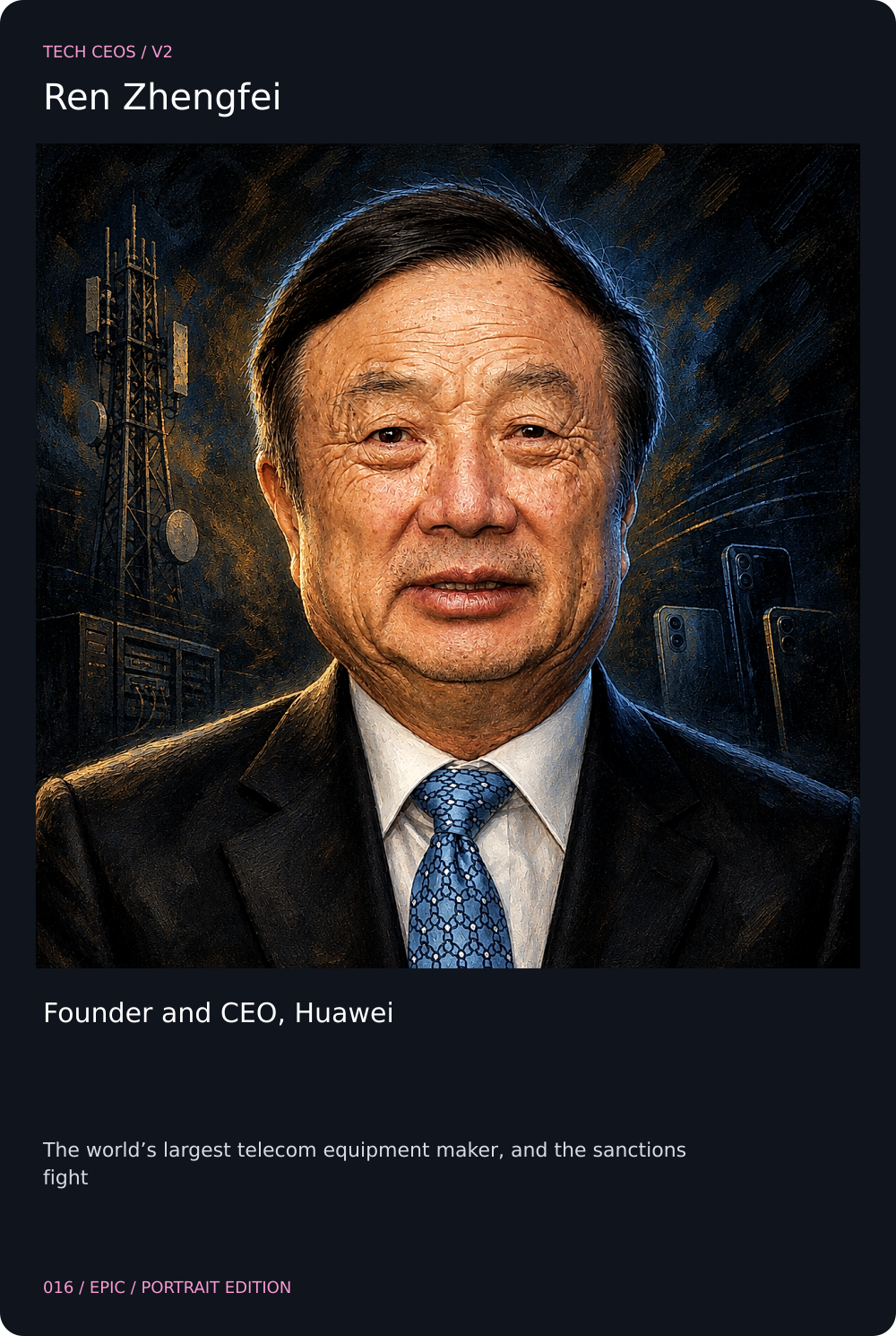 Ren Zhengfei card front