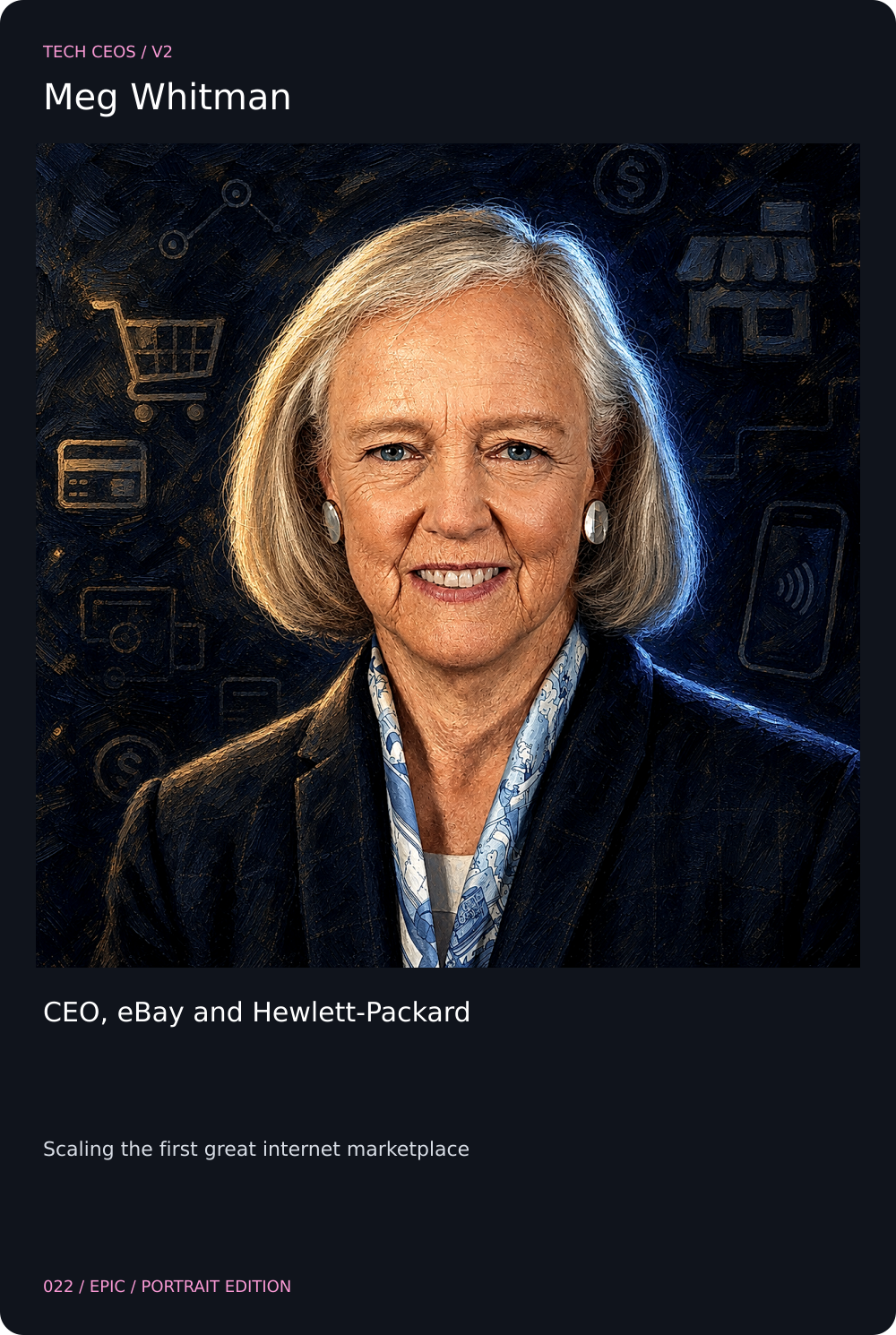 Meg Whitman card front