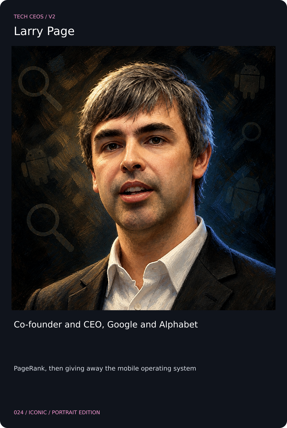 Larry Page card front