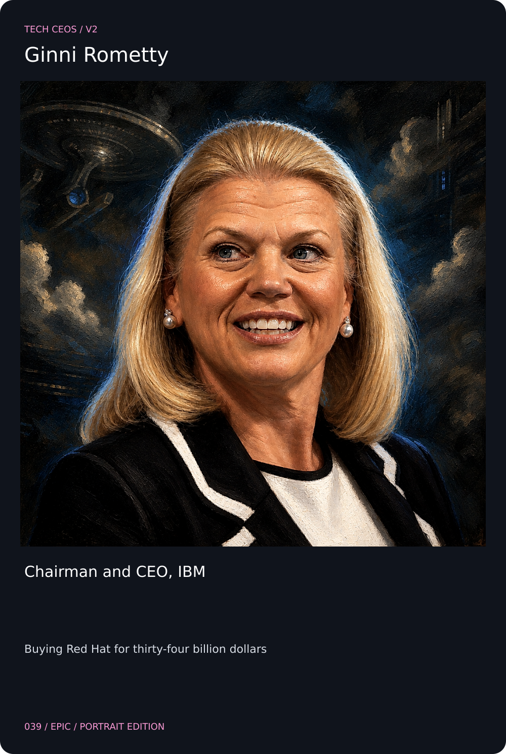 Ginni Rometty card front