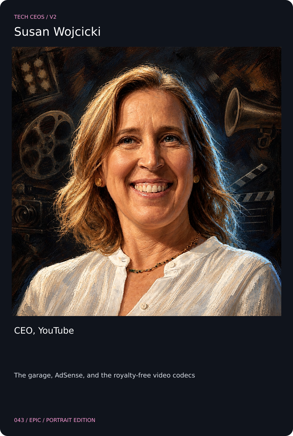 Susan Wojcicki card front