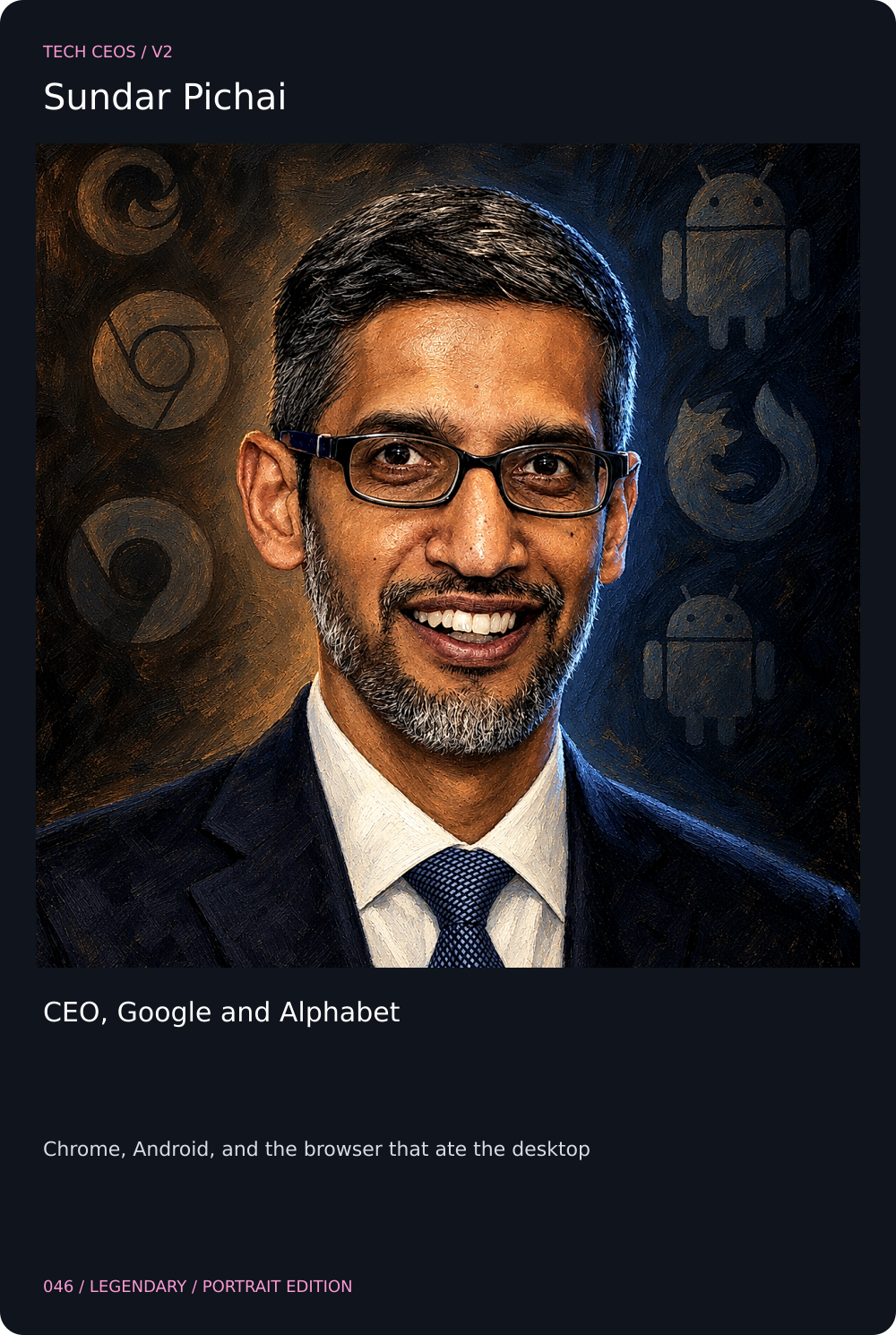 Sundar Pichai card front
