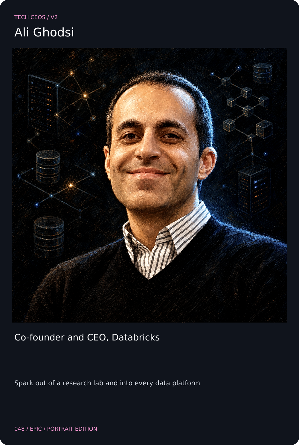 Ali Ghodsi card front