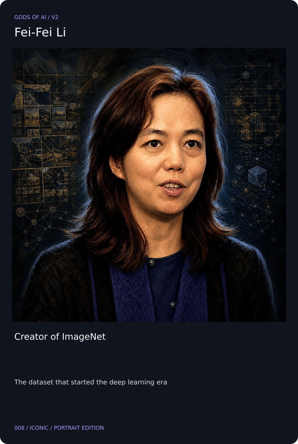 Fei-Fei Li card front
