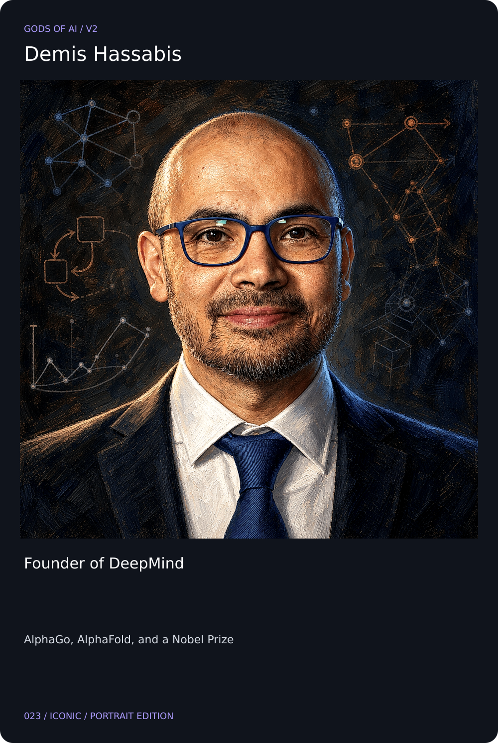 Demis Hassabis card front
