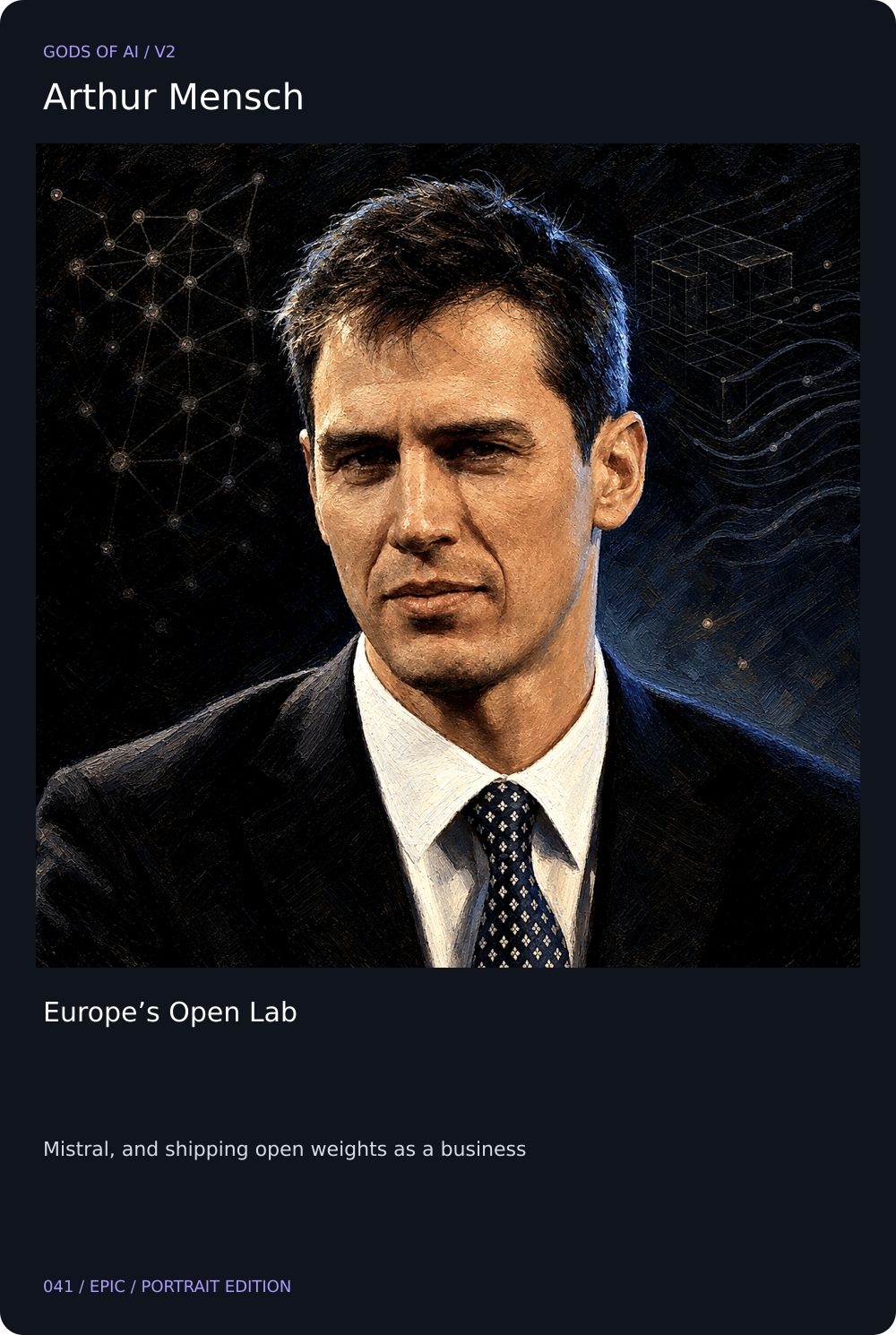 Arthur Mensch card front