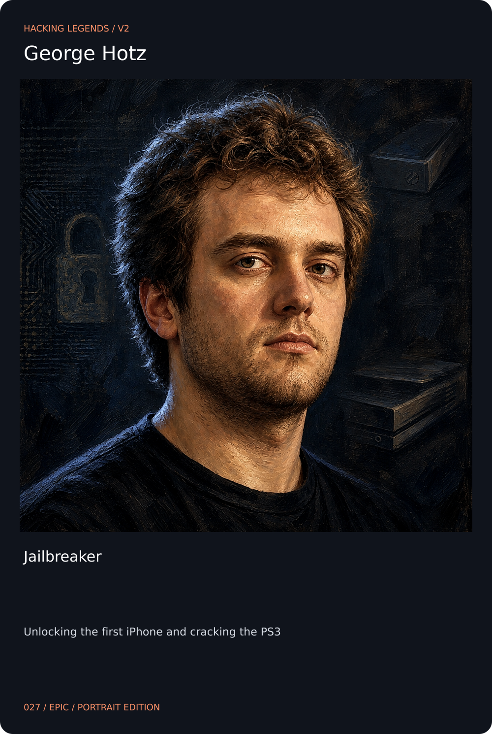 George Hotz card front