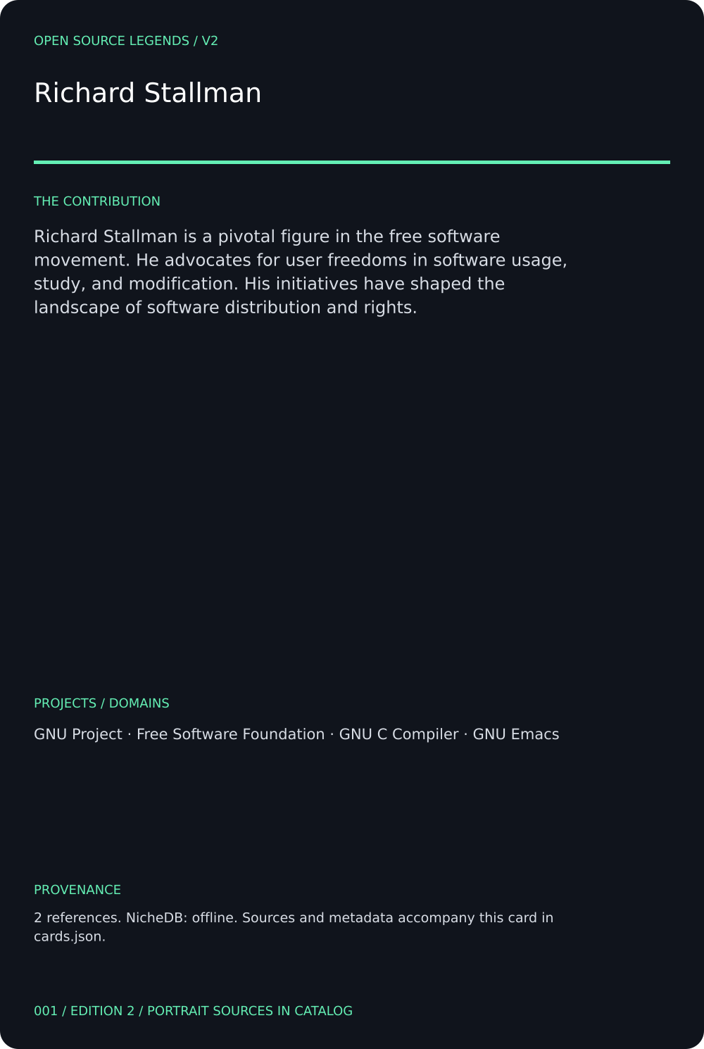 Richard Stallman card back
