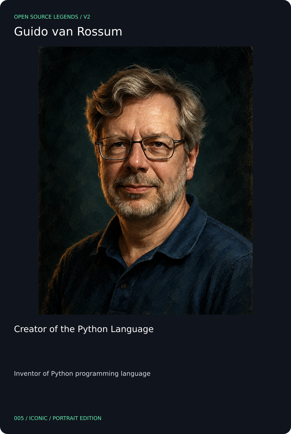Guido van Rossum card front