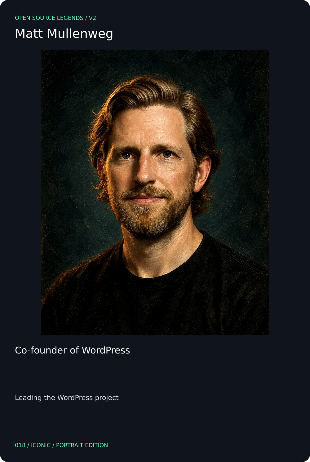 Matt Mullenweg card front