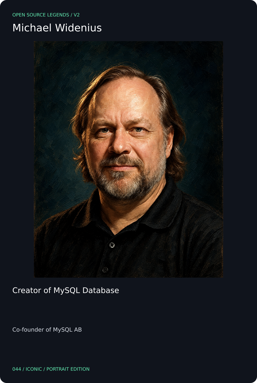 Michael Widenius card front